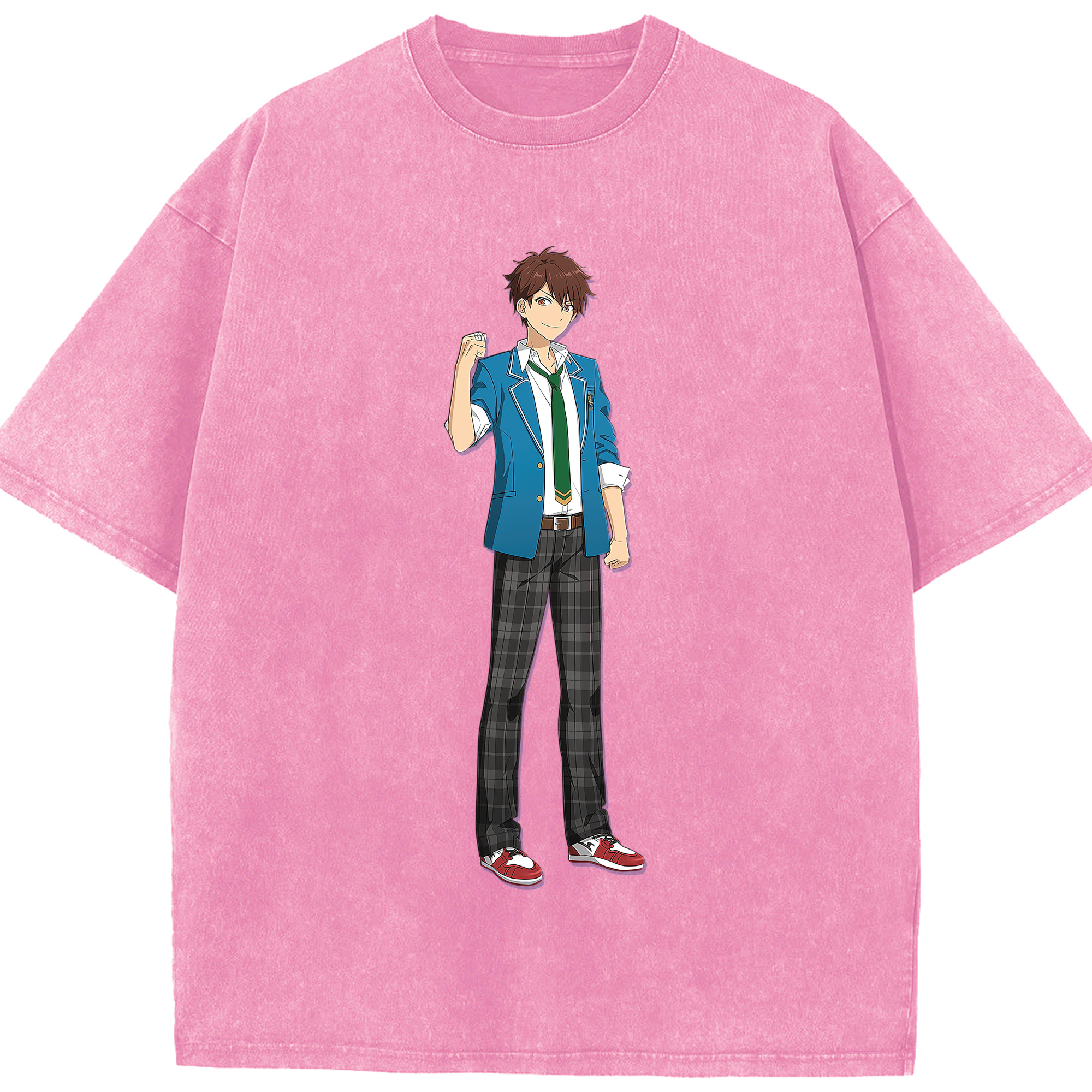 （画像用） あんさんぶるスターズ! Ensemble Stars 綿100% ヴィンテージ風 半袖Tシャツ（フロントプリント）